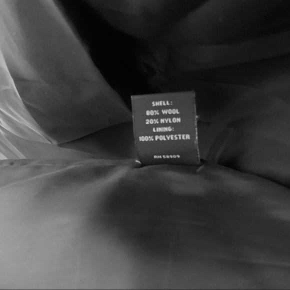 PRESTON & YORK RED WOOL PEA COAT - Picture 13 of 15